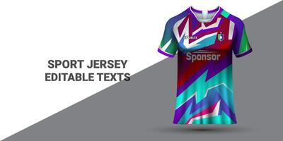 Sport Jersey Vorlage Sport T-Shirt Design Sport Jersey Design Uniform Konzept vektor