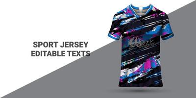 Sport Jersey Vorlage Sport T-Shirt Design Sport Jersey Design Uniform Konzept vektor