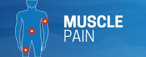 Muskel Schmerzen medizinisch Hintergrund Illustration vektor