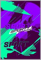 Fußball Jersey Design zum Sublimation. abstrakt Hintergrund mit Sport Muster. vektor
