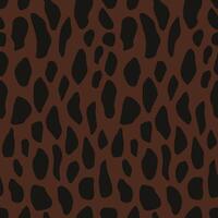 brun vild djur- hud sömlös abstrakt mönster bakgrund vektor