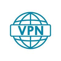 virtuell server vpn nätverk design mall illustration vektor