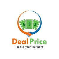Deal Preis Symbol Logo Vorlage Illustration. vektor
