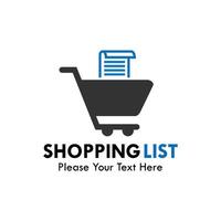 handla lista symbol logotyp mall illustration vektor