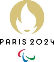 Logo von das 33 Sommer- paralympisch Spiele im Paris 2024 vektor