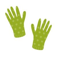 en par av handskar för trädgårdsarbete, rengöring, hand skydd. vektor