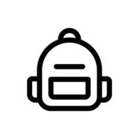 einfach Rucksack Symbol. das Symbol können Sein benutzt zum Webseiten, drucken Vorlagen, Präsentation Vorlagen, Illustrationen, usw vektor