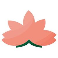 Rosa Lotus Symbol Chinesisch Pflanze auf Wasser vektor