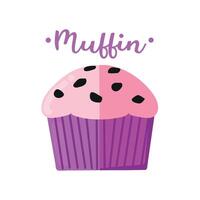 Muffin Symbol Clip Art Benutzerbild Logo isoliert Illustration vektor