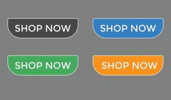 Jetzt einkaufen Text Web Buttons Icon Label E-Commerce Web Button Shop oder kaufen vektor