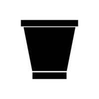 Kaffee Kapsel Symbol auf Weiß Hintergrund vektor
