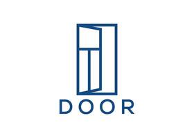 kreativ och minimal dörr logotyp mall vektor