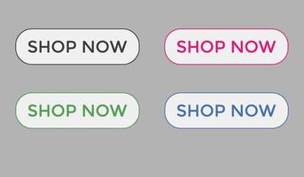 Jetzt einkaufen Text Web Buttons Icon Label E-Commerce Web Button Shop oder kaufen vektor