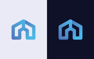 kreativ und minimal bunt Zuhause Logo Vorlage. modern Haus Logo vektor