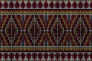 aztekisch Stammes- geometrisch Hintergrund nahtlos Streifen Muster. traditionell Ornament ethnisch Stil. Design zum Textil, Stoff, Kleidung, Vorhang, Teppich, Ornament, Verpackung. vektor