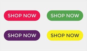 Jetzt einkaufen Text Web Buttons Icon Label E-Commerce Web Button Shop oder kaufen vektor