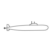 U-Boot Symbol. Bathyscaphe Illustration unterzeichnen. Flotte Symbol oder Logo. vektor