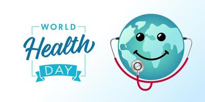 Welt Gesundheit Tag Internet Poster Konzept vektor