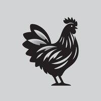 einfach Hähnchen Symbol Illustration Design, süß Henne Symbol vektor