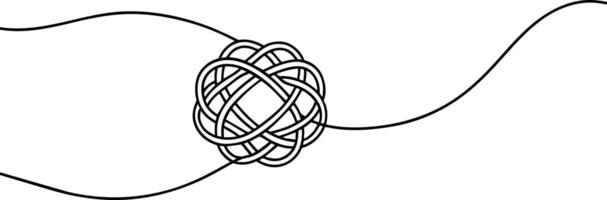 ein Zeichnung von ein Knoten mit ein Kreis im das Mitte vektor
