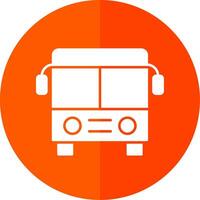 Bus Glyphe rot Kreis Symbol vektor