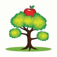 Illustration von ein Apfel Baum vektor