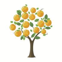 Orange Baum Illustration vektor