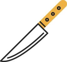 Messer gehäutet gefüllt Symbol vektor