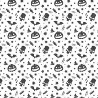 Halloween nahtlos Muster Design zum Hintergrund vektor