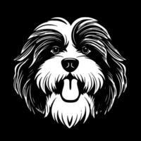 havanese - - minimalistisch und eben Logo - - Illustration vektor