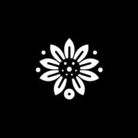 Blume - - minimalistisch und eben Logo - - Illustration vektor