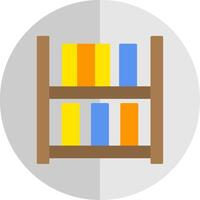Bücherregal eben Rahmen Symbol vektor