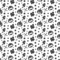 Halloween Muster Design zum Hintergrund vektor
