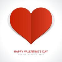 elegant valentines dag kort design med hjärta motiv vektor