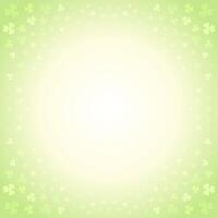 st Patricks dag ljus grön vitklöver klöver bakgrund mall design illustration vektor