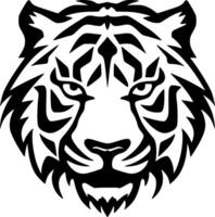 Tiger - - minimalistisch und eben Logo - - Illustration vektor