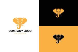 elefant minimalistisk modern illustration logotyp design vektor