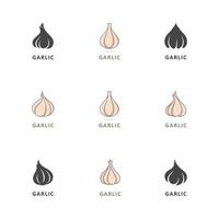 Knoblauch-Logo-Symbol-Vektor-Illustration vektor