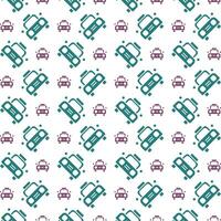 Taxi Wunder- modisch Mehrfarbig wiederholen Muster Illustration Design vektor