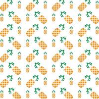 Ananas hoch Klasse modisch Mehrfarbig wiederholen Muster Illustration Design vektor