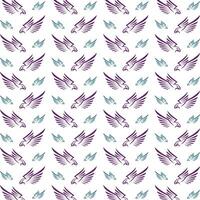 Adler Flügel glatt modisch Mehrfarbig wiederholen Muster Illustration Hintergrund Design vektor