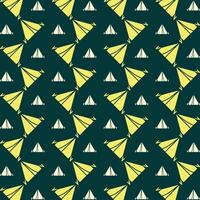camping intressant trendig Flerfärgad upprepa mönster illustration gul design vektor