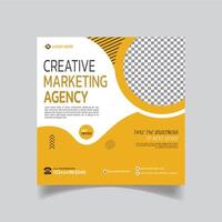 Sozial Medien Vorlage Design und kreativ Marketing Agentur Post Design vektor