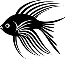 angelfish - minimalistisk och platt logotyp - illustration vektor