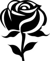 Rose - - hoch Qualität Logo - - Illustration Ideal zum T-Shirt Grafik vektor