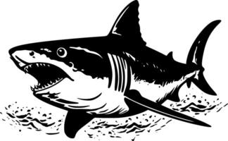 haj - hög kvalitet logotyp - illustration idealisk för t-shirt grafisk vektor