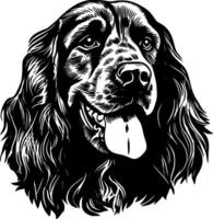 Cocker Spaniel - - hoch Qualität Logo - - Illustration Ideal zum T-Shirt Grafik vektor