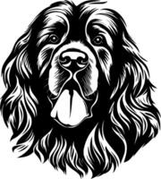 Leonberger - minimalistisk och platt logotyp - illustration vektor