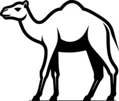 kamel, minimalistisk och enkel silhuett - illustration vektor