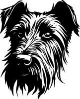 schottisch Terrier, schwarz und Weiß Illustration vektor